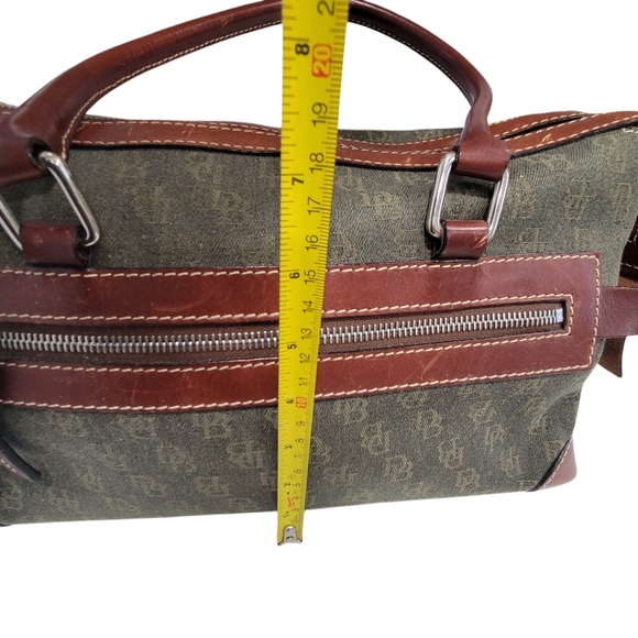 Dooney Bourke Anniversary Signature Double Cargo Pocket Satchel Handbag Purse DB - Picture 5 of 7